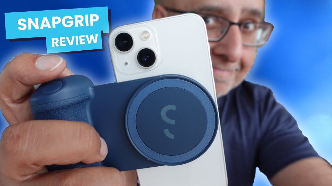 ShiftCam SnapGrip - Mobile Battery Grip with Wireless Shutter Button -  Magnetic Mount Snaps on to Any Phone - Built in Powerbank with Qi Wireless