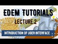 EDEM tutorials || Lec.2 Introduction of user interface of EDEM software
