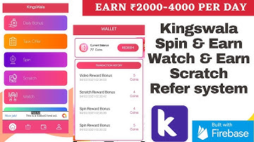 (2021) Spin, Scratch , Watch and Earn aia file | Kodular earning app aia file