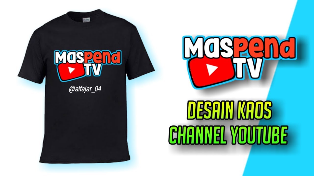 Tutorial Membuat Desain  Kaos  Channel Youtube Di Android 