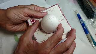 Windmill Pysanky Ornament - Part 1A