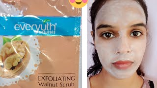 How to use face scrub, Everyuth scrub, how to apply face scrub at  Home in Hindi, step by step scrub