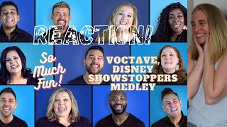 REACTION! Voctave, Disney Showstoppers Medley❤️ #Voctave #DisneyShowStoppersMedley #Disney ACappella