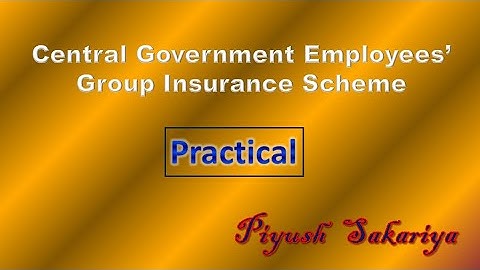 Central Govt. Employees Group Insurance Scheme CGEGIS Examples