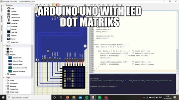 Arduino Uno Simulation with LED Dot Matrix