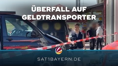 Großfahndung nach Täter: Geldtransporter-Überfall in Unterspiesheim