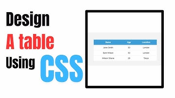 🔥 How to Design a Stunning Table Using CSS (Step-by-Step Tutorial!)