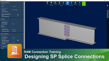 Designing Single Plate (SP) Splice Connections in RAM Connection
