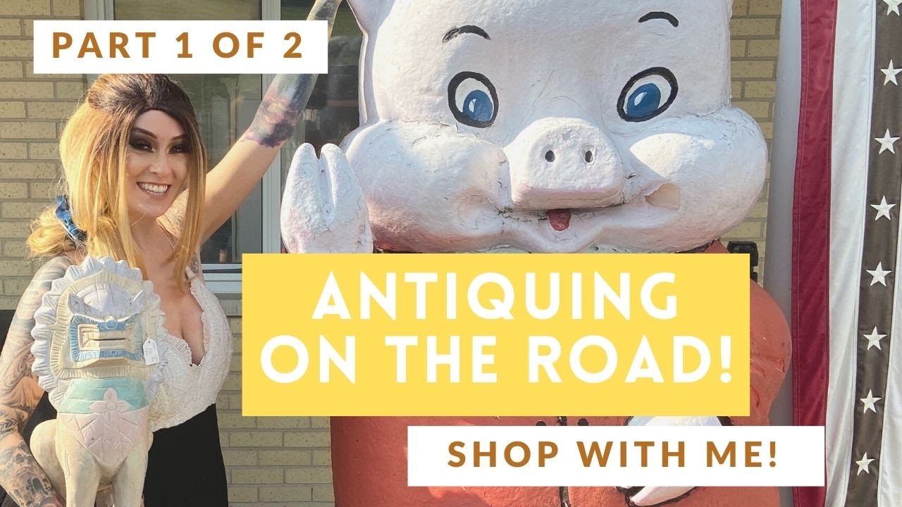 VINTAGE SHOP WITH ME! ANTIQUING ON THE ROAD! // buying & reselling diaries.