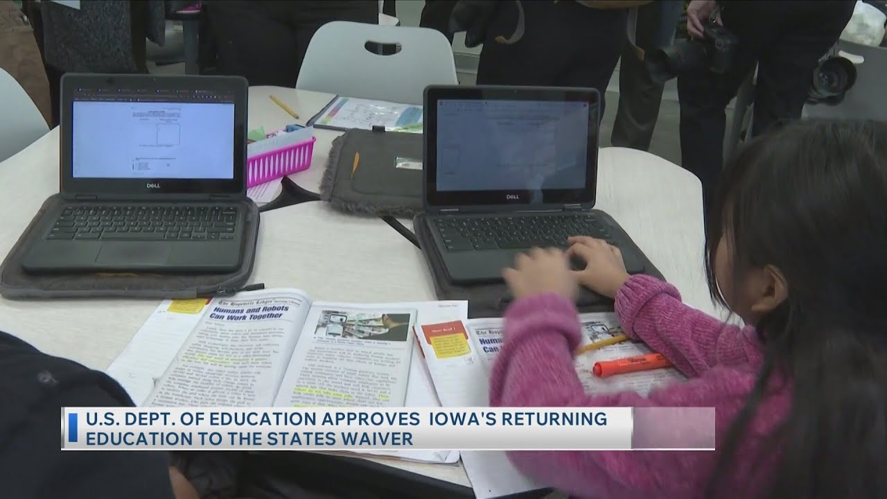 U.S. Dept. Of Education Approves Iowa's Returning Education To The ...