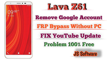 Lava Z61 Remove Google Account Bypass FRP YouTube Update Problem fix Without PC 100%