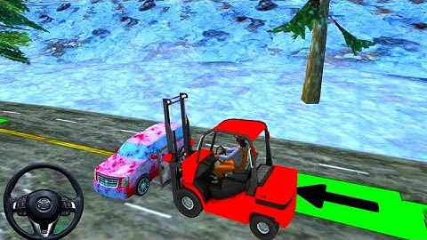 Snow Offroad Construction Excavator - Road clean Hard Work Simulator Games Android Gameplay