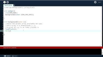 Background With Pixels Array