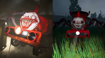 Playing Choo Choo Charles Nightmare mode in PC vs Playing Choo Choo in Mobile | Horror Gameplay