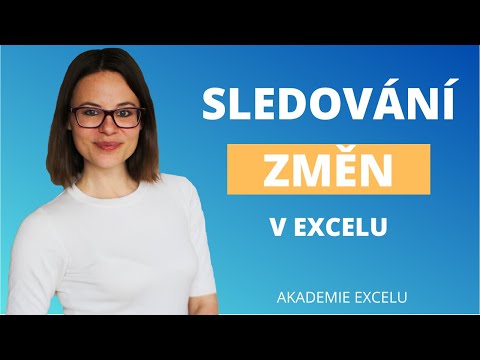 Video: Je sledování změn dostupné v Excelu?