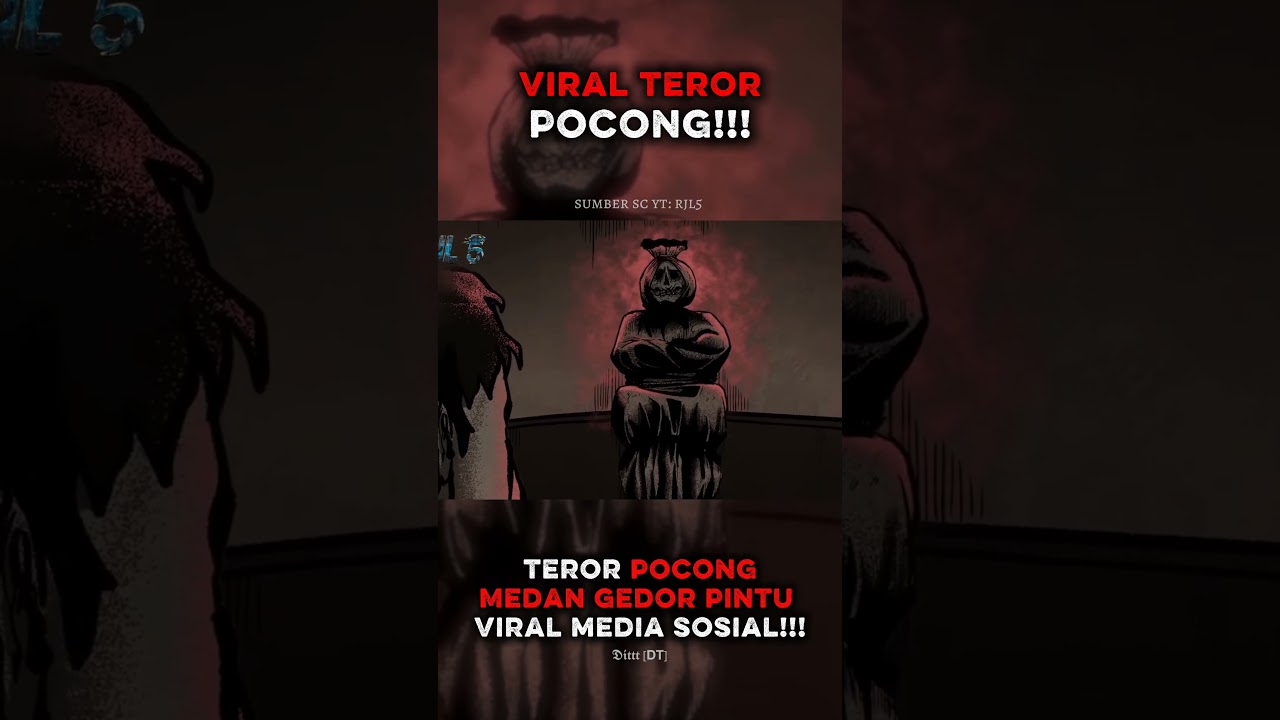 VIRAL DIMEDIA SOSIAL ,TEROR POCONG KETUK PINTU!!!#rjl5 #shorts #podcastclips #horor #viral #podcast