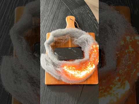 Burning STEEL WOOL