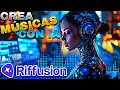 Cómo Crear MÚSICAS Con IA (Riffusion) | Te Genera La VOZ + LETRAS + INSTRUMENTAL