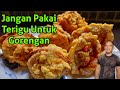 Stop menggoreng dengan terigu supaya gorengan renyahnya lama dan tidak berminyak