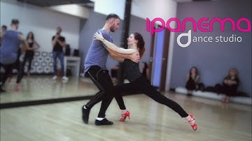 Maxim Chistokletov and Evgenia Stecenko. Zouk Demo. Ipanema Dance Studio.
