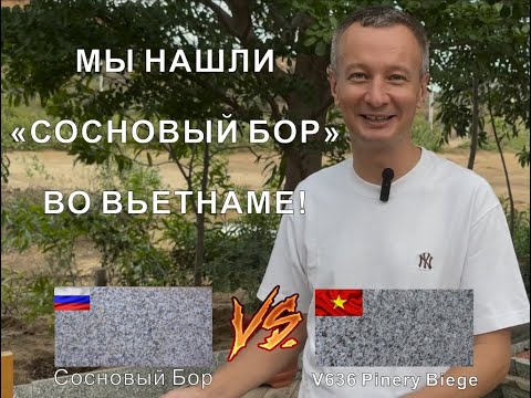 ГРАНИТ &quot;СОСНОВЫЙ БОР&quot; ИЗ ВЬЕТНАМА? V636 PINERY BIEGE ЭКСКЛЮЗИВНО В PAGODA BUILD