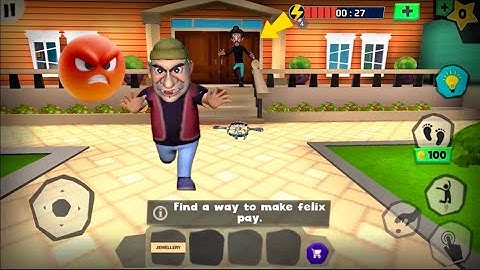 Scary robber home clash troll Lester with explosives, super funny (iOS, android)