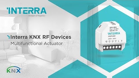 Interra KNX RF Devices:  Multifunctional Actuator