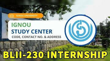 IGNOU BLIS Internship Report Guide | Step-by-Step Instructions for Library Science Students | BLI230