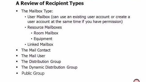 06 Microsoft Exchange Server 2010 Creating Recipients Part 1