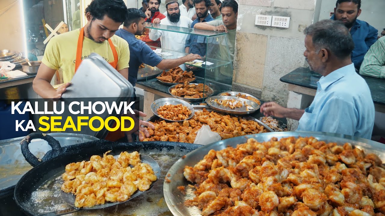 Fried Prawns & Spicy Fish, Karachi | | Heera, Mushka, Kukkar, Sole & Prawns | Pakistani Food | Street Food PK