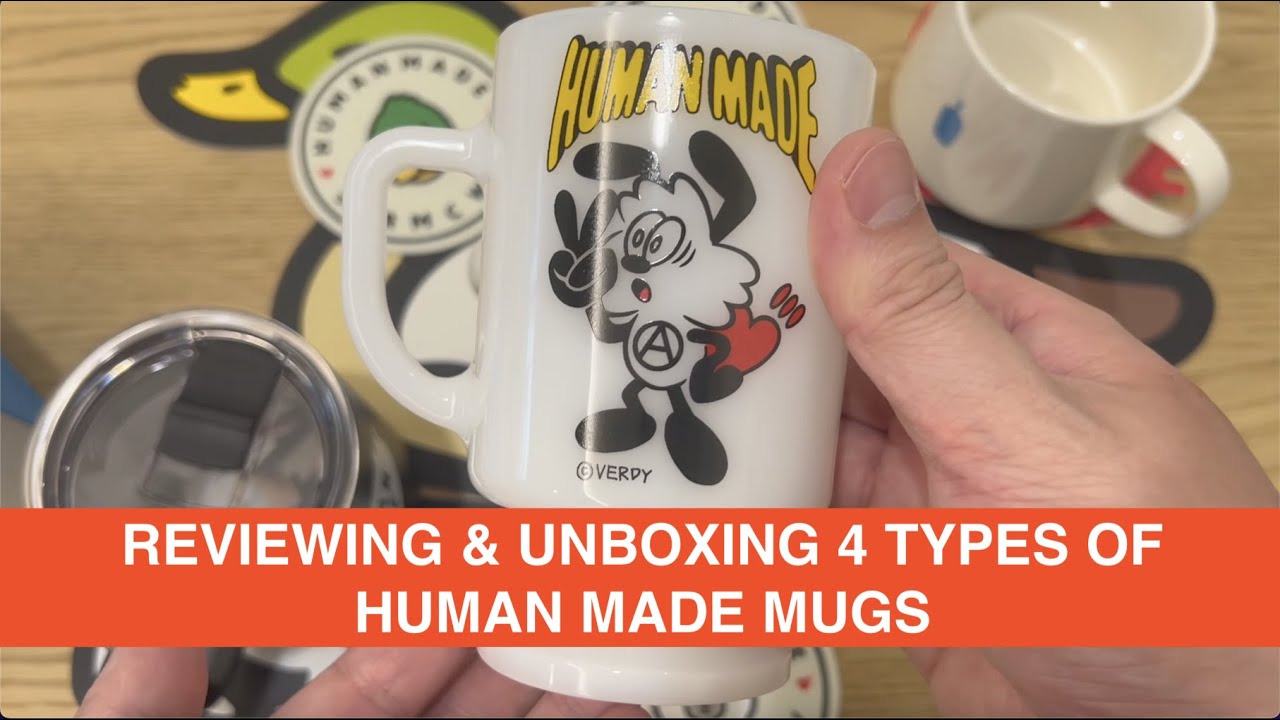I UNBOX & REVIEW 4 TYPES OF ❤️彡HUMAN MADE❤️彡 CUPS / MUGS BY