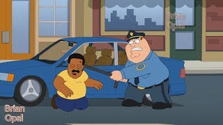Family Guy  - Cleveland was beaten by police