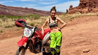 Solo Dirt Bike Camping in Moab Utah #DustyLizard