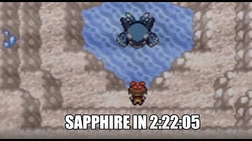 Pokemon Sapphire Any% Glitchless Speedrun in 2:22:05!