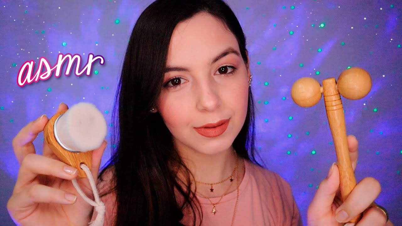 OI, POSSO FAZER SUA SKIN CARE ?  (sons reais e sussurros) Asmr skin care Português  ♡
