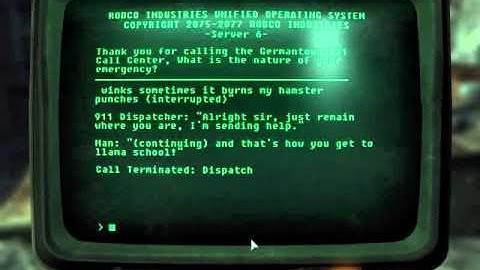 Fallout 3 Walkthrough - Pip Boy and Terminal #117 - 911 Terminal