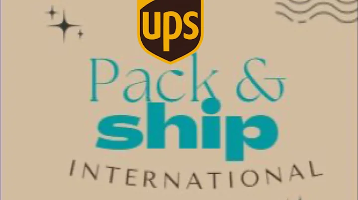 Pack and Ship Internationally with UPS