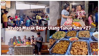 VVLOG DESA | Masak Besar Ama Ulang Tahun, Unboxing Hadiah Ama, Semua Keluarga Datang🎂