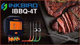 Inkbird WiFi Meat Thermometer IBBQ-4T, Wireless WiFi BBQ Thermometer for  Smoker, Oven | APP Calibration Temp Graph | Mobile Notification Timer Alarm  