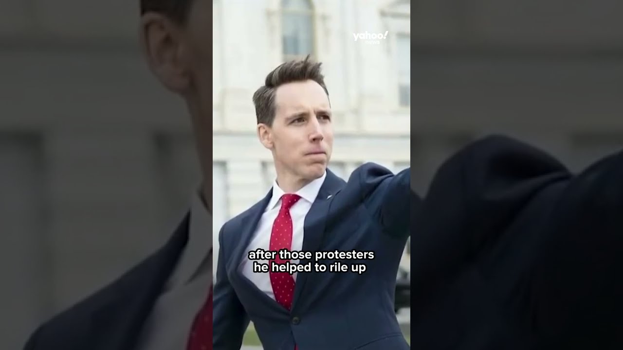 Josh Hawley Supports Jan 6 Crowd Later Runs From Rioters Shorts