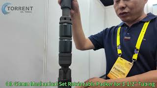 OD 63mm Mechanical Set Retrievable Packer for 3-1/2" Tubing