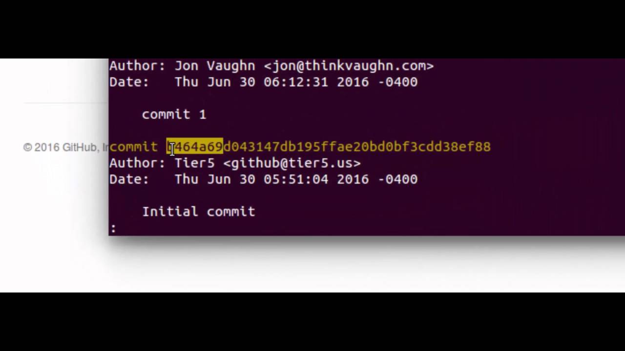 Tier5 - Git Training: Commit -amend - YouTube