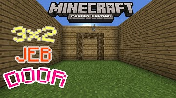 HOW TO MAKE A 3x2 JEB DOOR IN MINECRAFT PE 0.15.1 | MCPE 0.15.1 REDSTONE CREATION (NO MODS)