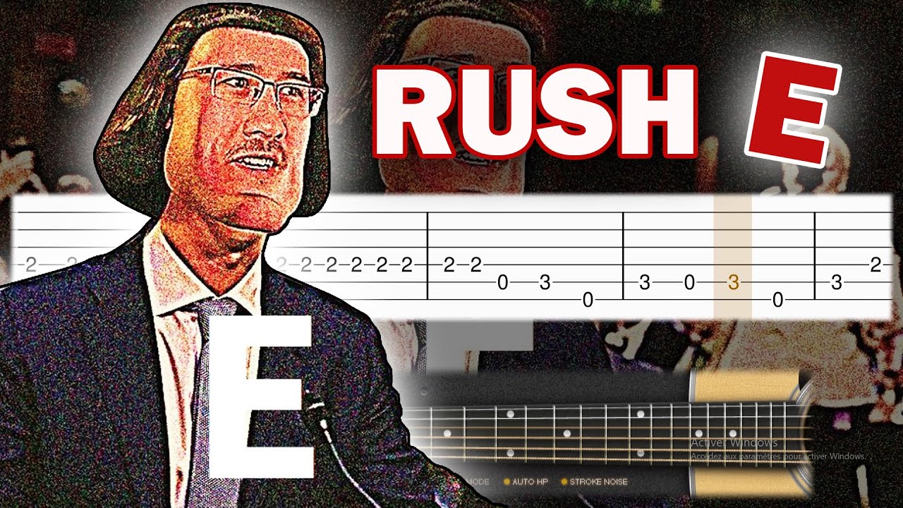 Rush E Sheet Music Boss But It S A Guitar Tutorial Tab Youtube