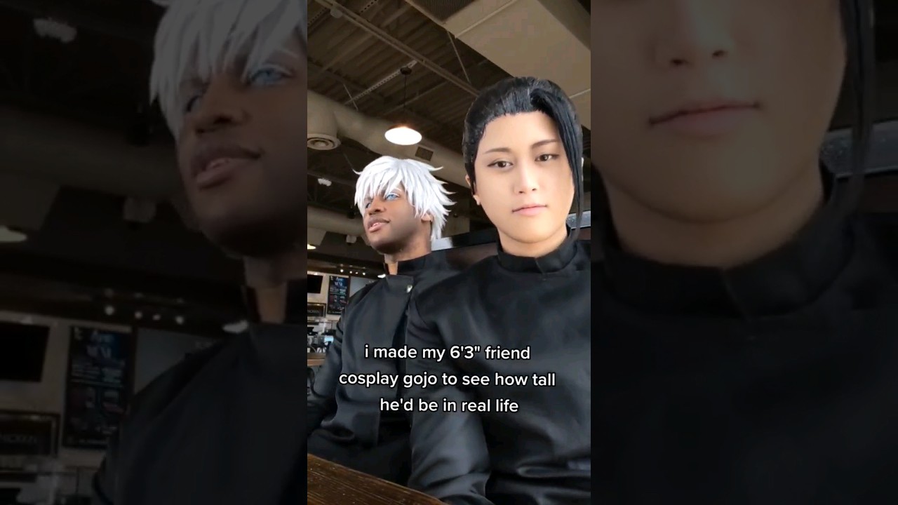 i got humbled🤏🏼 #gojo is ZamasuCosplay #geto #cosplay #jjk #jujutsukaisen #satoru #suguru #cosplayer