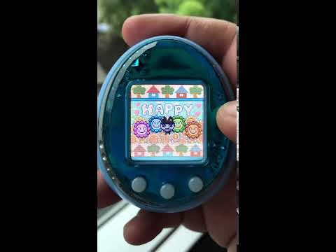 Tamagotchi iD L - KuroMametchi’s full Happy Stickers - YouTube