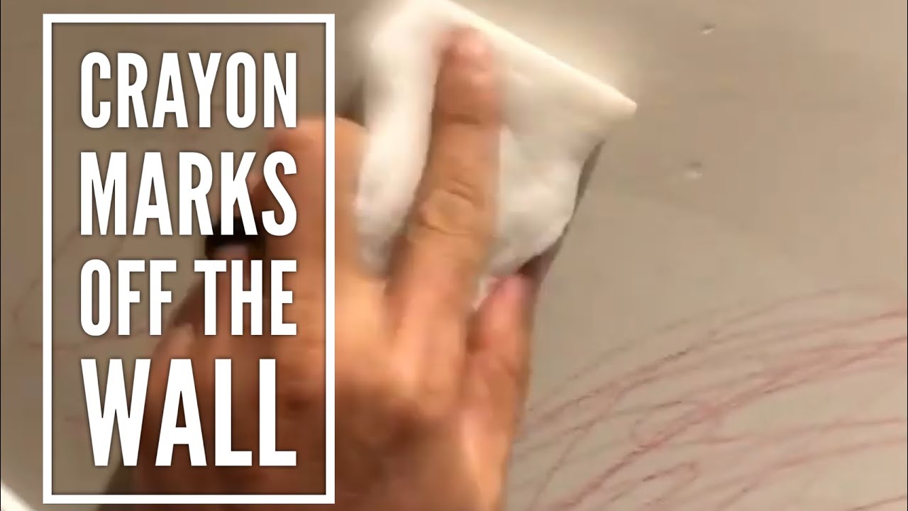 how-to-easily-clean-crayon-marks-off-your-wall-youtube