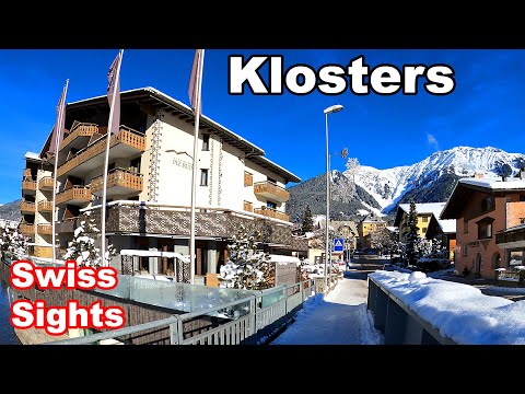 Klosters Switzerland 4K Winter Village Schweiz