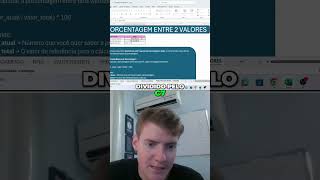 O SEGREDO da PORCENTAGEM no EXCEL! Aprenda em Apenas 2 MINUTOS #shorts
