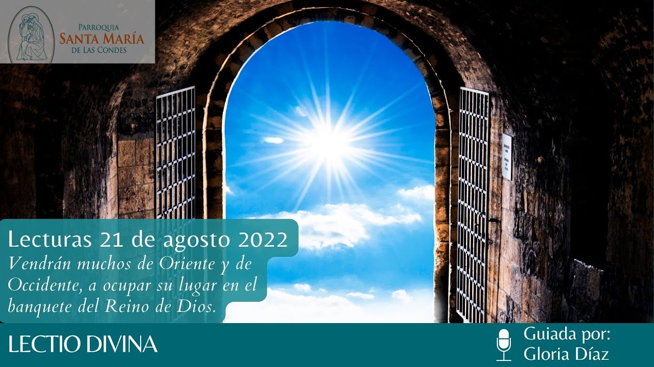 Lectio Divina, Tiempo Ordinario, domingo 21 de agosto - YouTube